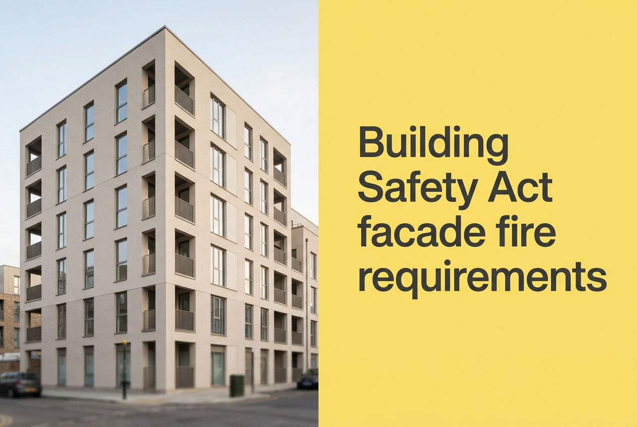 Building Safety Act 2026 Facade Fire Requirements UK — Specifier Guide