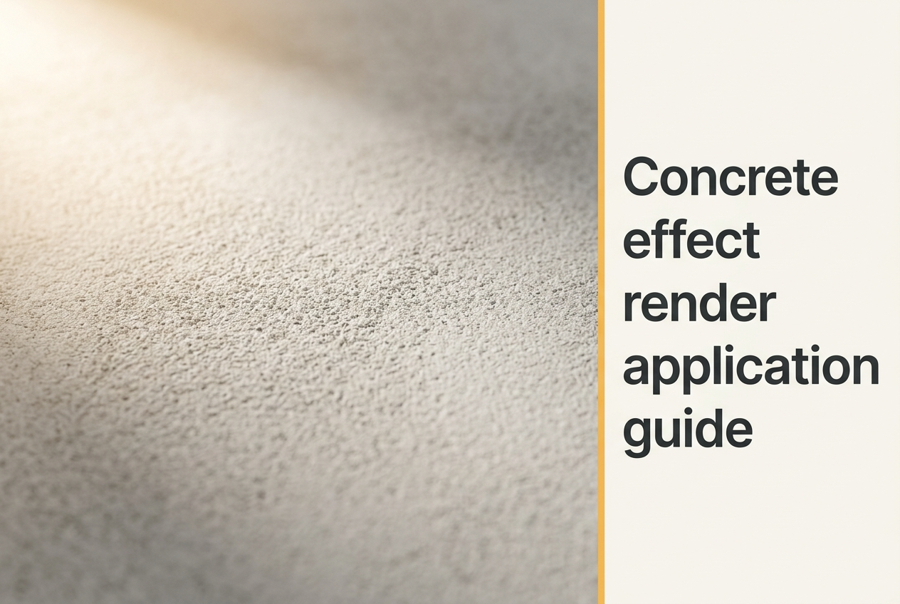 Concrete Effect Render Application Guide UK — 5-Stage Method