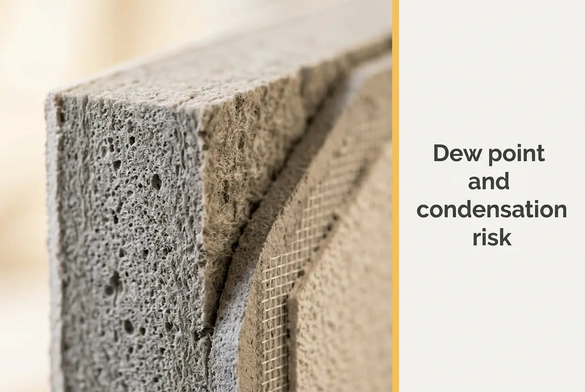 Dew Point and Condensation Risk in External Wall Insulation