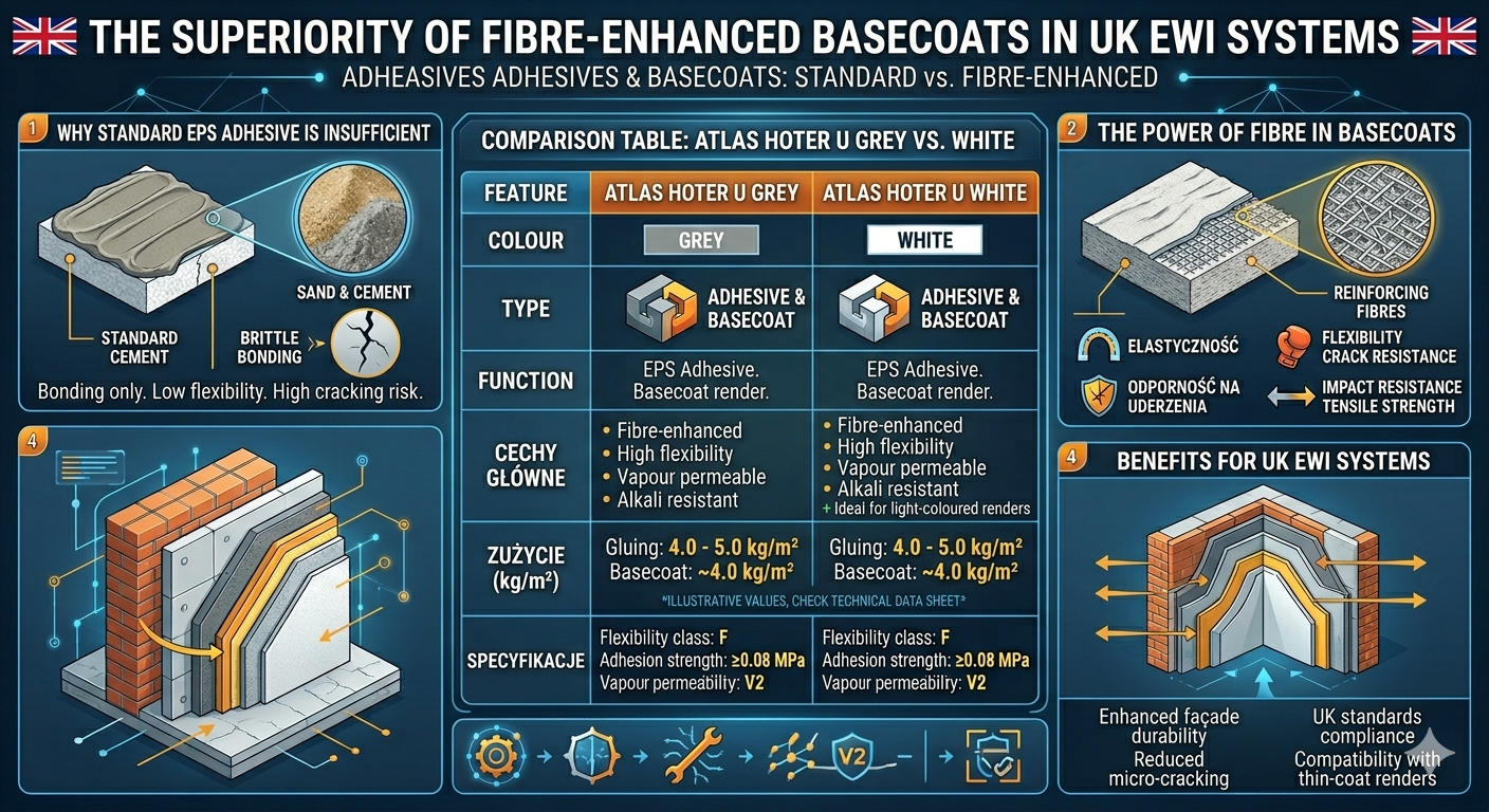 Fibre-Enhanced Basecoats for EWI