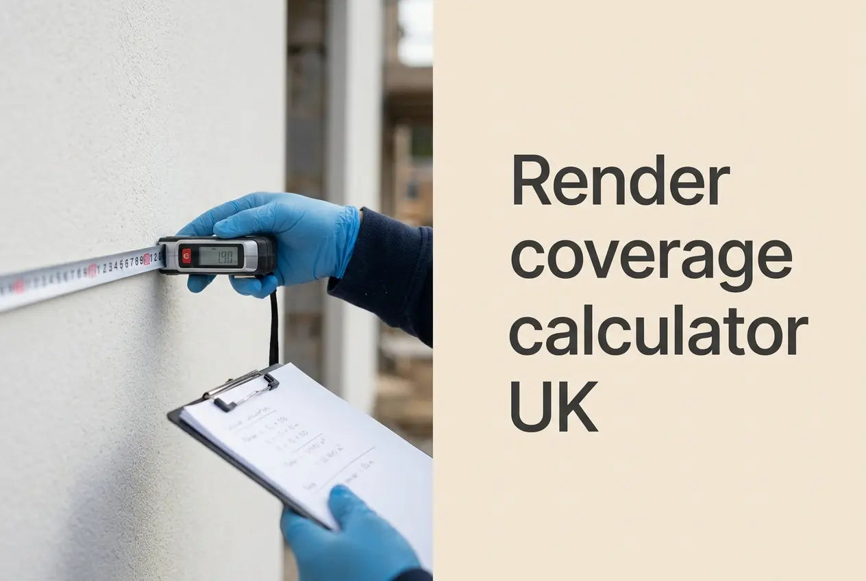 Render Coverage Calculator UK — How Much Render Per m² for Your Project