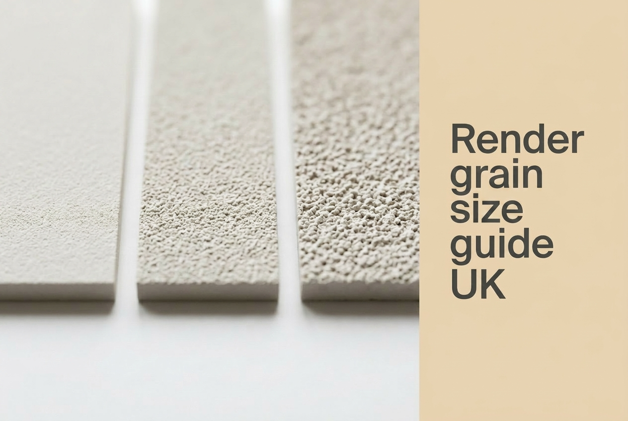 Render Grain Size Guide UK — 1.0 mm vs 1.5 mm vs 2.0 mm Compared