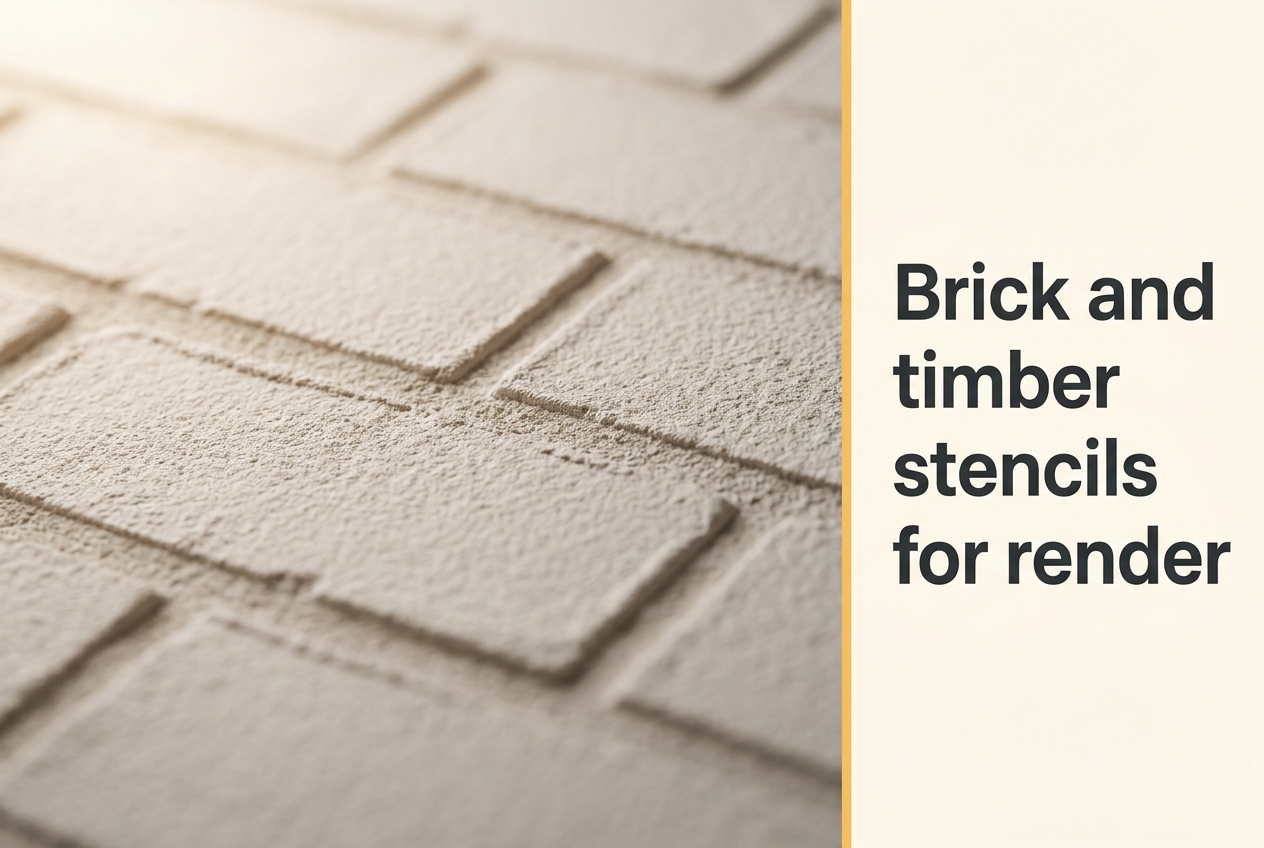Wood and Brick Stencils for Render — UK Technique Guide
