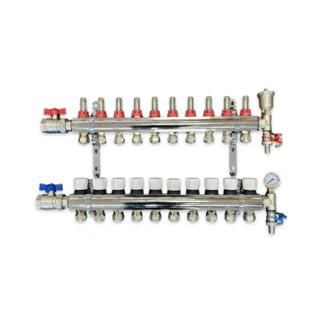 10 PORT Underfloor heating manifold