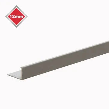 GRY820 12mm SMOOTH GREY L SHAPE TRIM