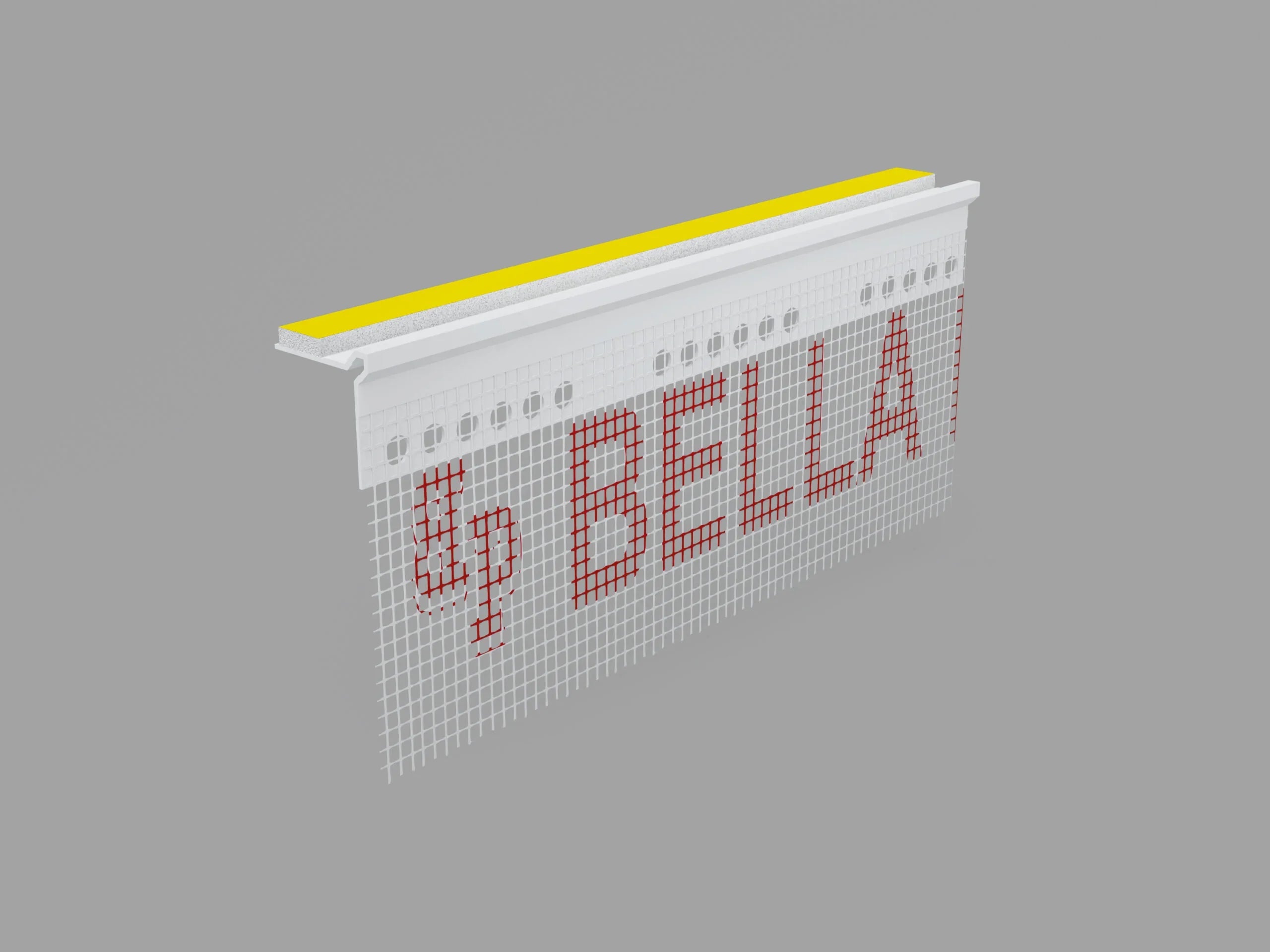 BP20 L200 LISTWA PODPARAGOWA Z SIATKĄ