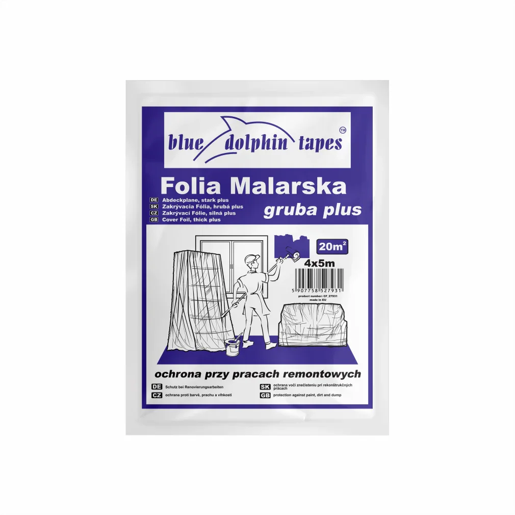 B/D CF-27931 NIEBIESKA FOLIA MOCNA PLUS 4X5M