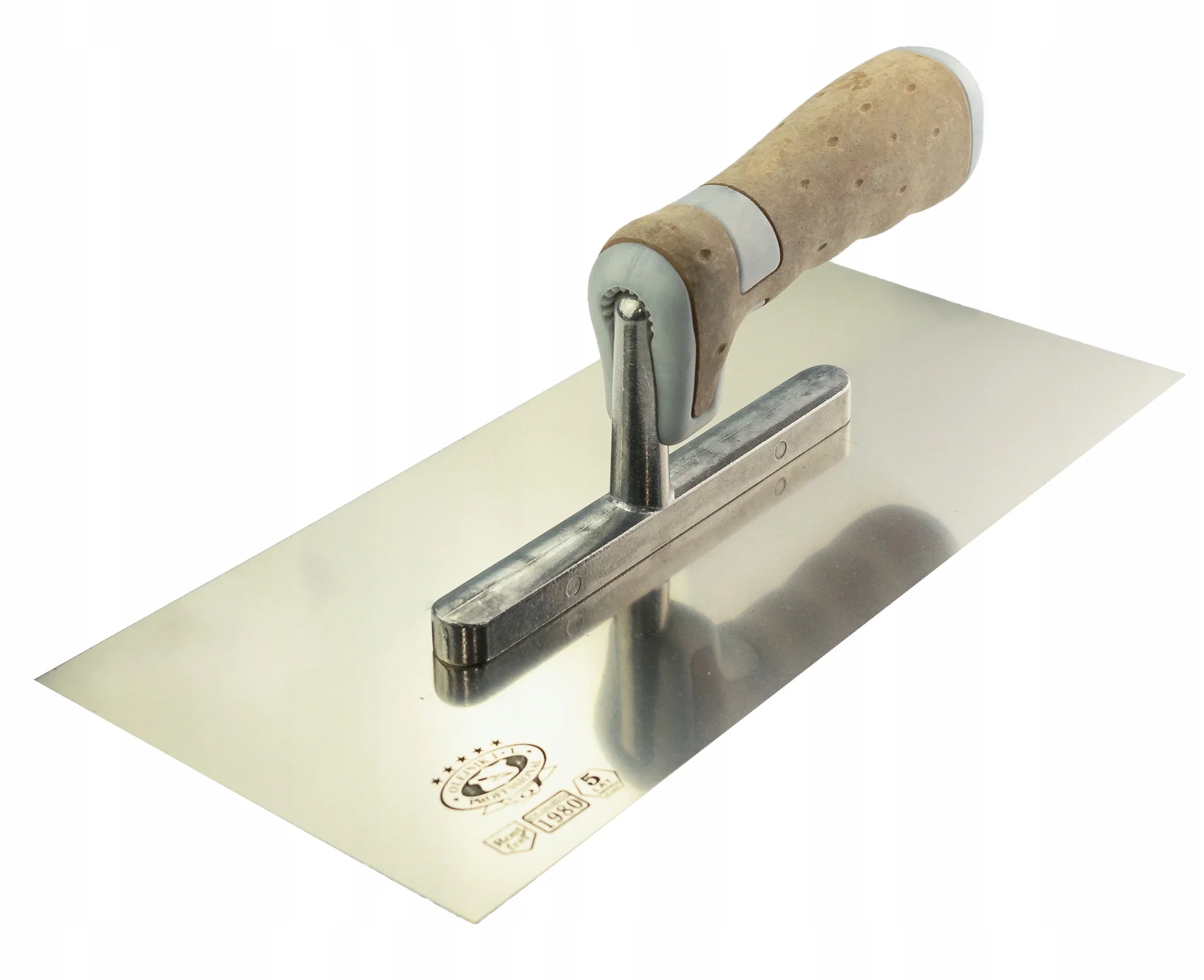 127128-L S/S TROWEL WITH LEATHER HANDLE