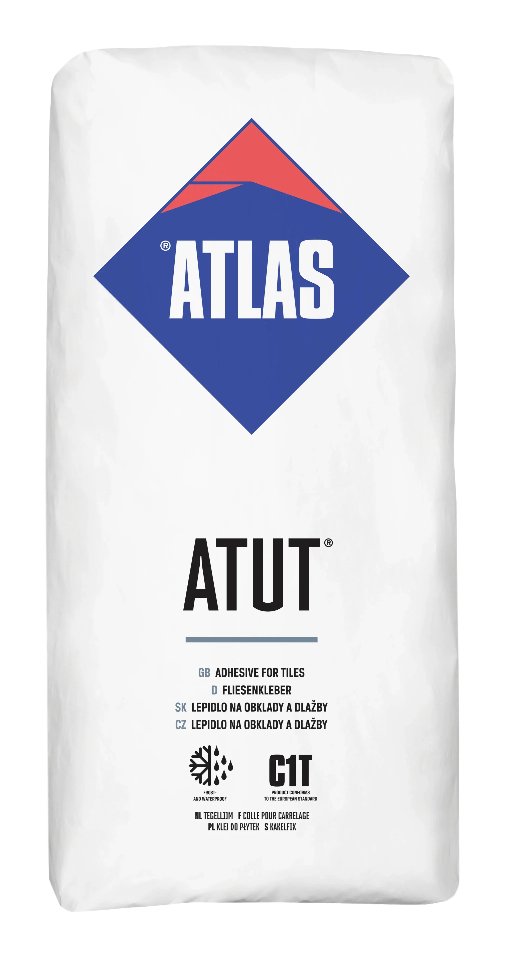 ATLAS ATUT KLEJ DO PŁYTEK SZARY 25KG