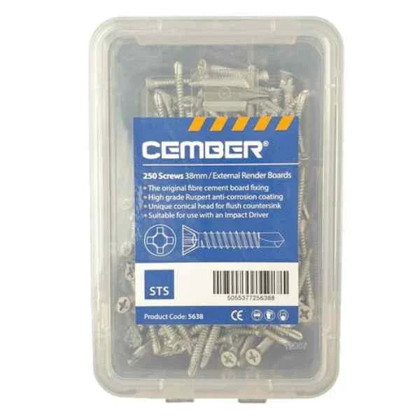 render board fixing screws
