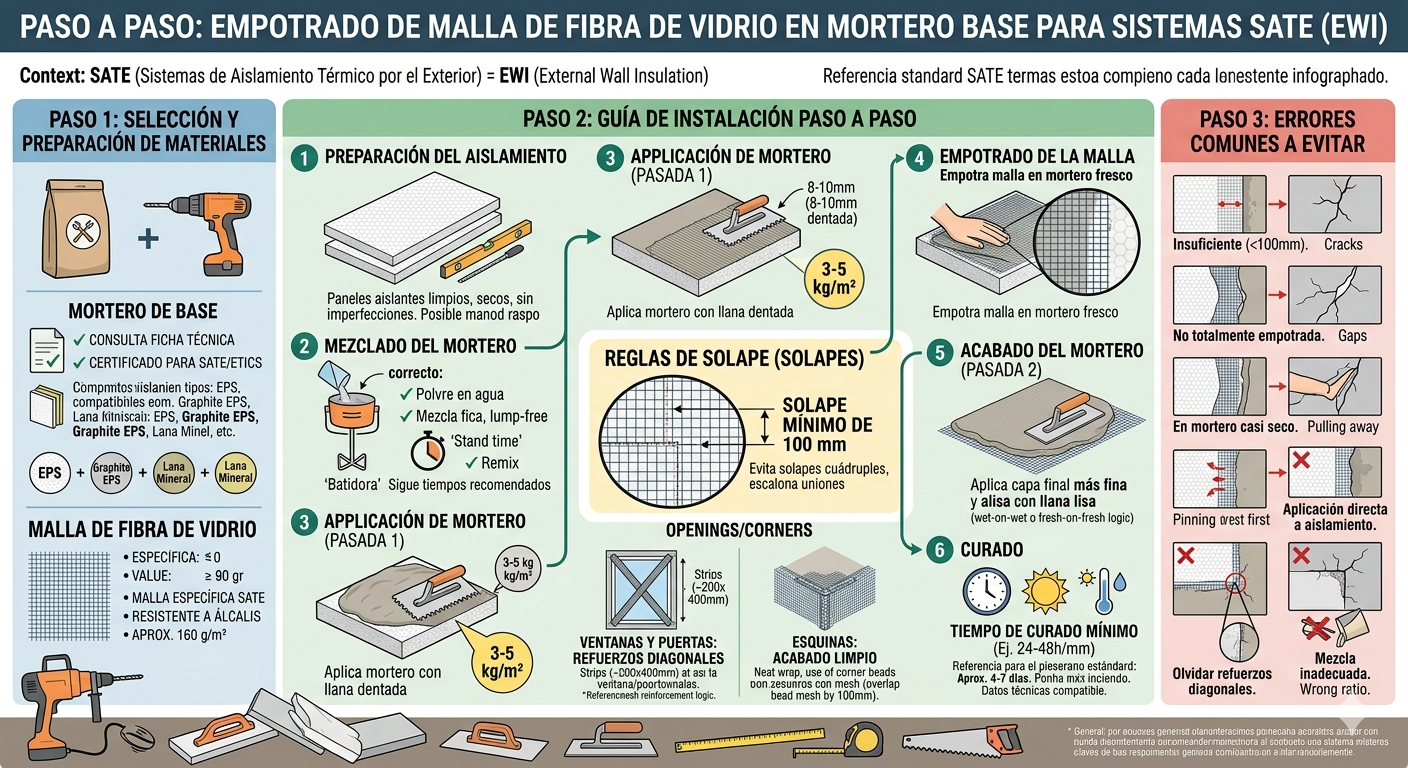 Basecoat and Mesh Reinforcement Layer