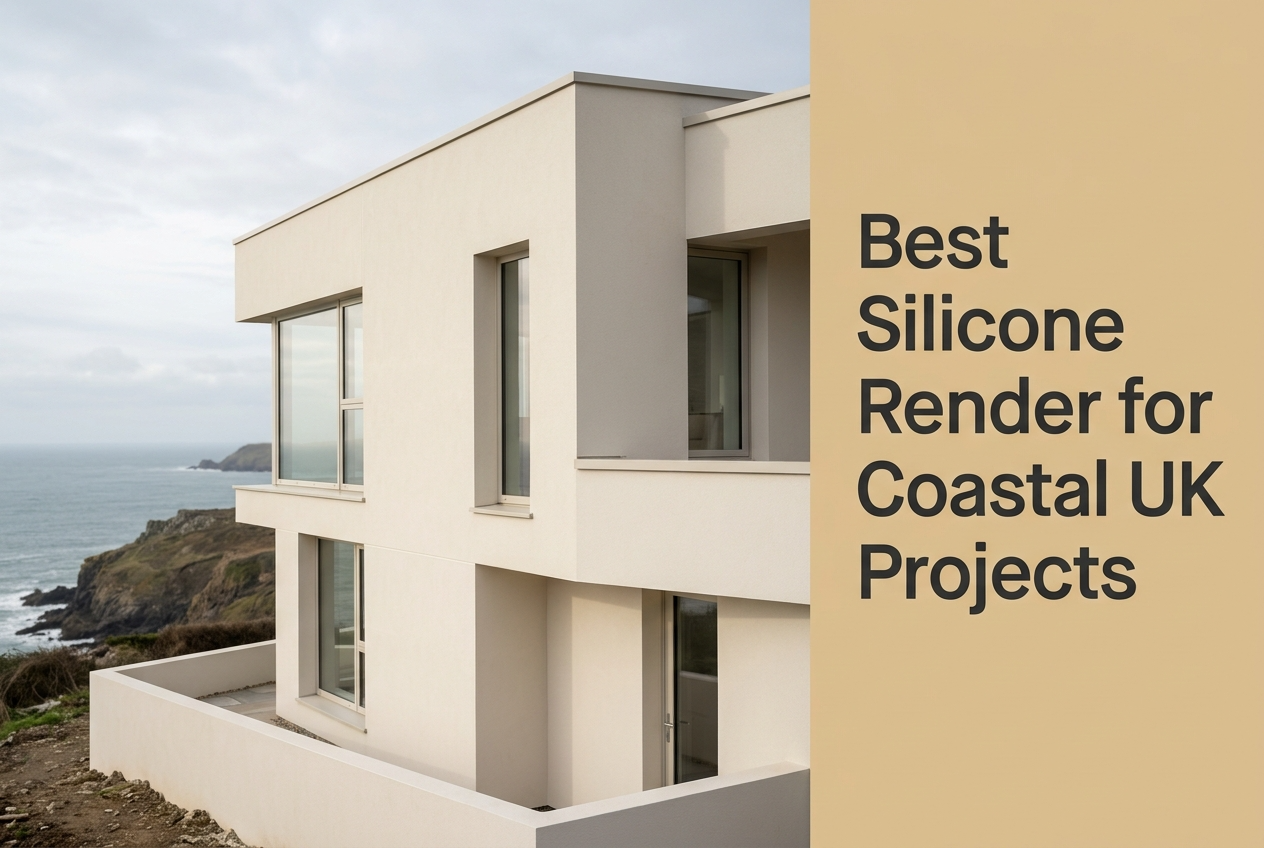 silicone render for sea facing walls