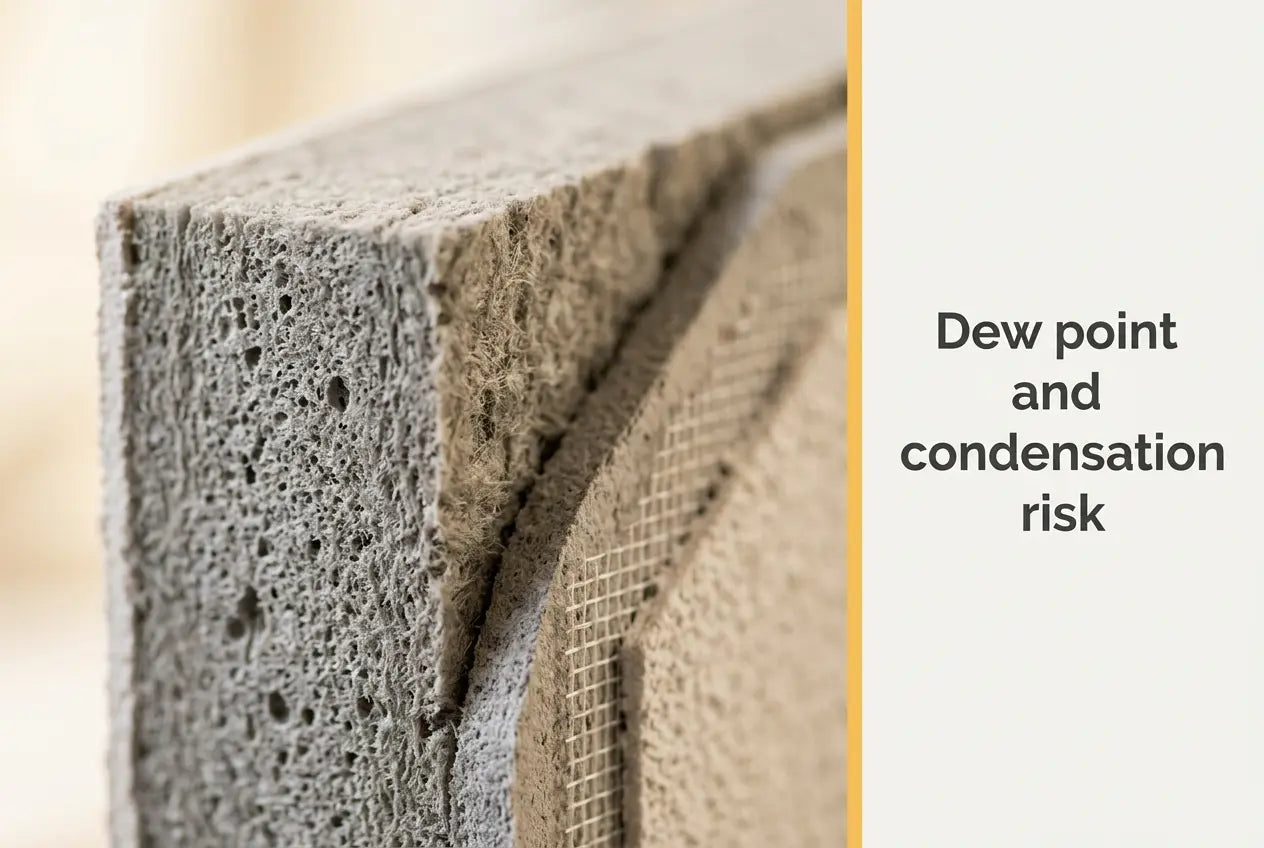 Dew Point and Condensation Risk in External Wall Insulation