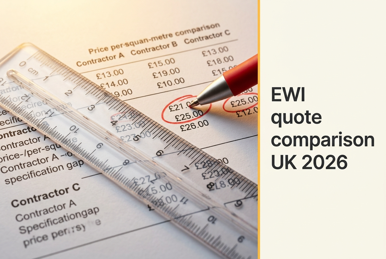EWI Quote Comparison UK 2026 — What to Look for in Contractor Quotes