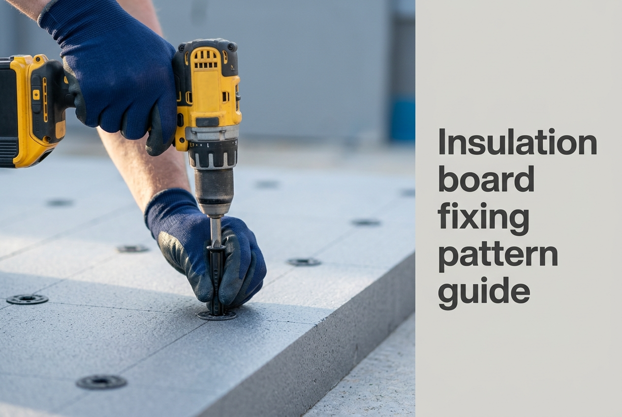 Insulation Board Fixing Pattern and Spacing UK: 5/6/8-Pin Layouts, Wind-Load Zones, and Edge Distance Rules