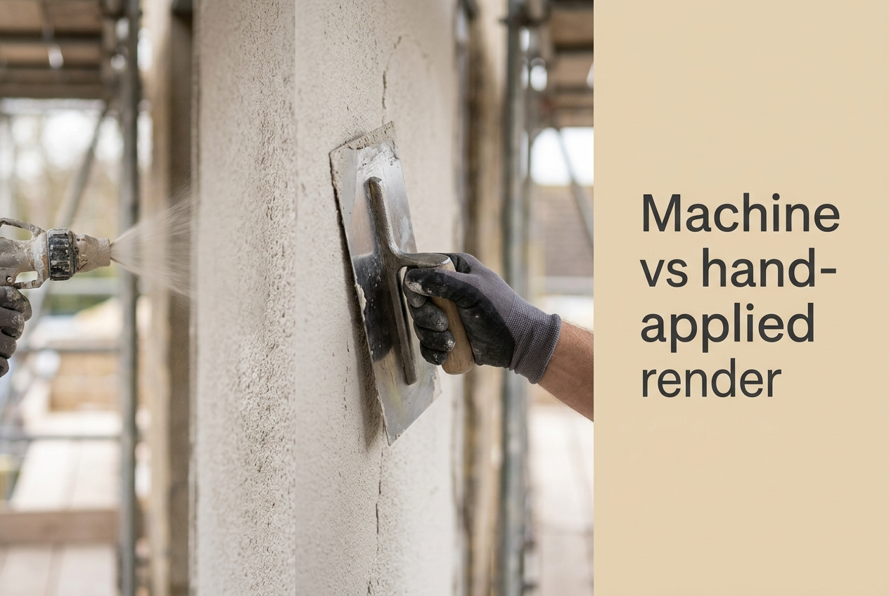 Machine vs Hand-Applied Render UK — Which Method Fits Your Project