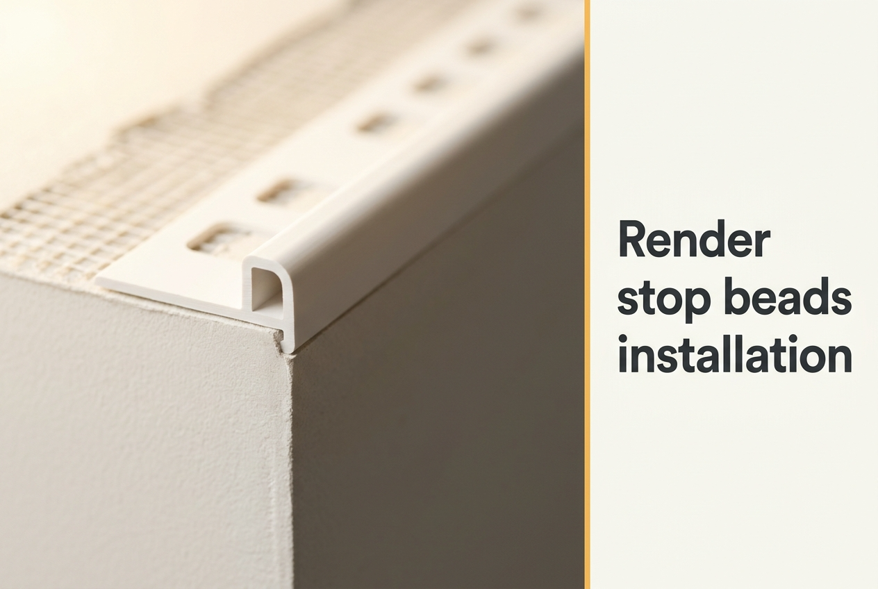 Render Stop Beads Installation — UK Method Guide