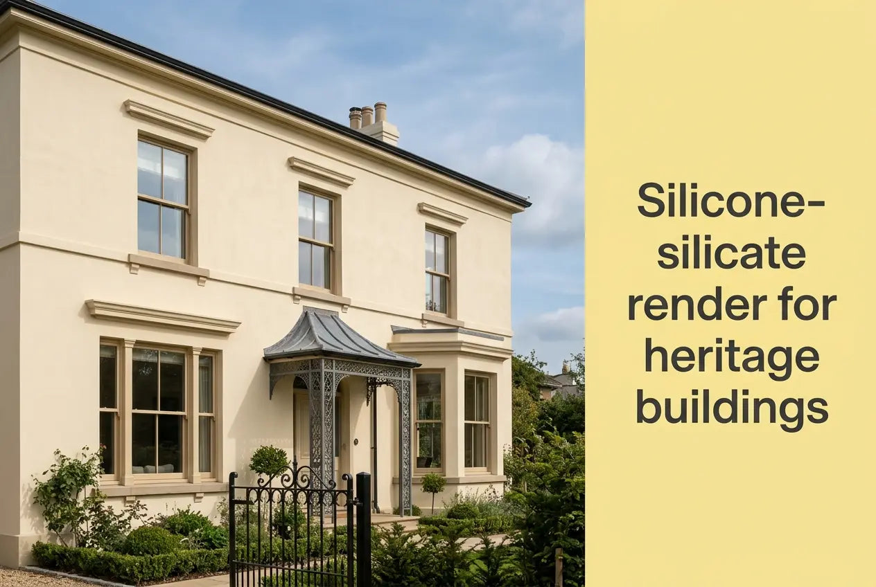 Silicone-Silicate Render for Heritage Buildings: What Is Documented