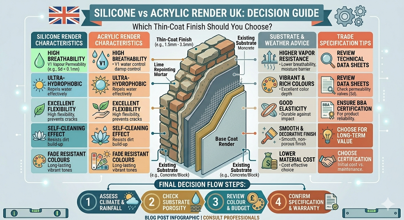 Silicone Render vs Acrylic Render