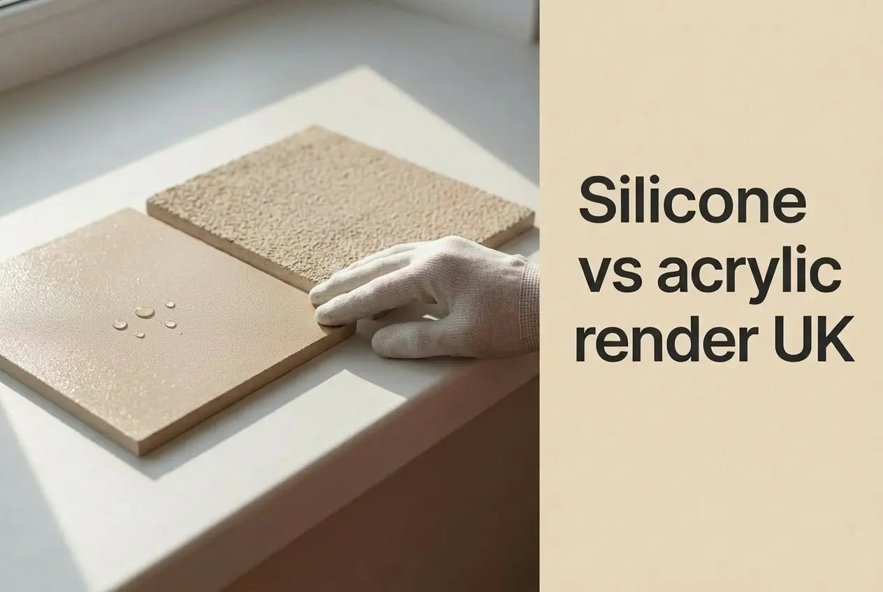 Silicone Render vs Acrylic Render UK: What the Sheets Declare