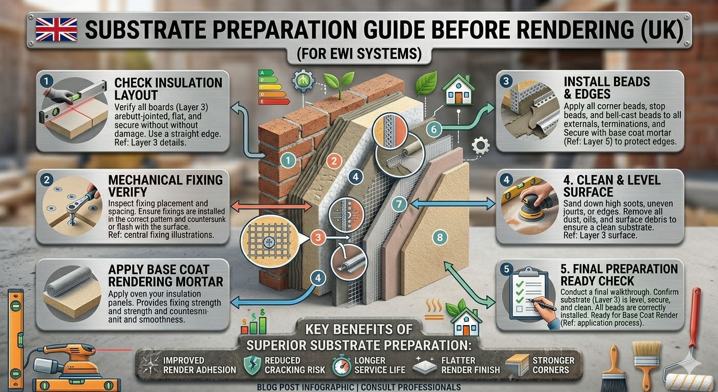 Substrate Preparation Before Rendering in the UK — Professional Guide