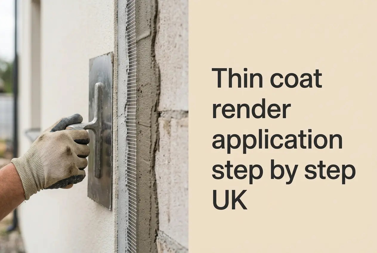 Thin Coat Render Application Step by Step UK — Professional Method Guide