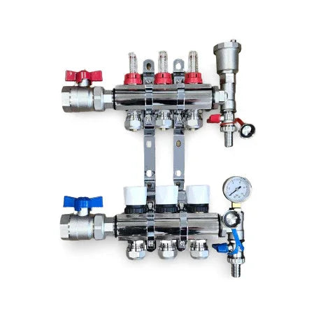 3 PORT Underfloor heating manifold
