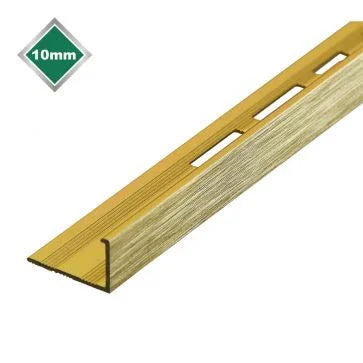 BGA024 10mm BRUSHED GOLD/BRASS ALU  TRIM