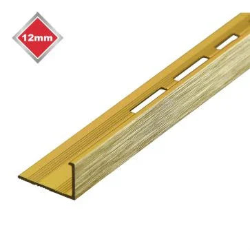 BGA025 12mm BRUSHED GOLD/BRASS ALU TRIM