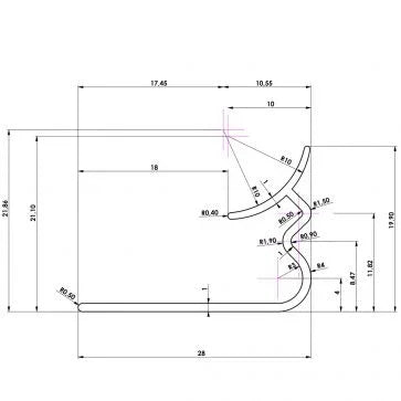 SCT298 SILVER COVE TRIM 10mm