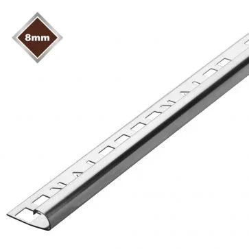 SRS499 8mm S/STEEL ROUND EDGE TRIM