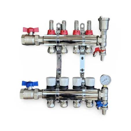 4 PORT Underfloor heating manifold