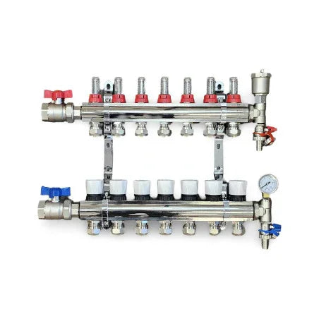 7 PORT Underfloor heating manifold