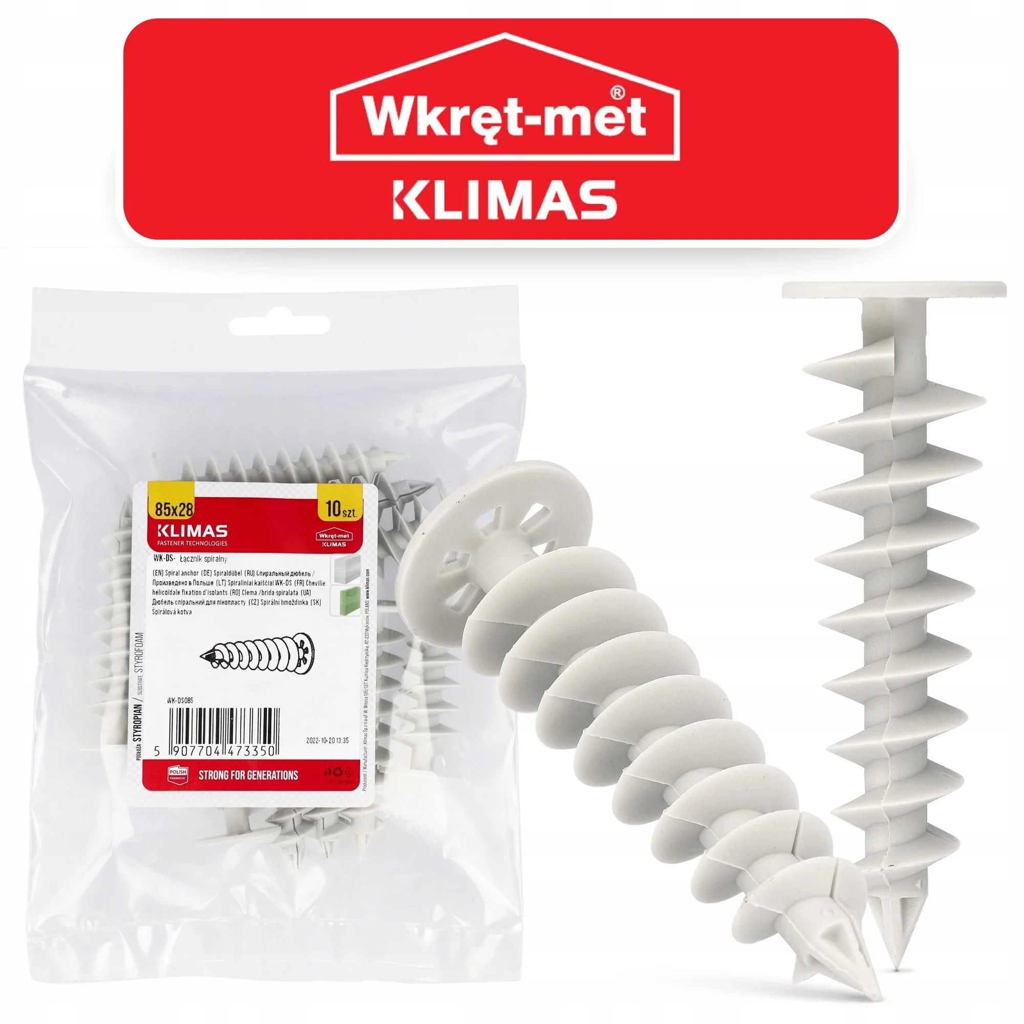 WK-DS085 SPIRAL ANCHOR 10PCS