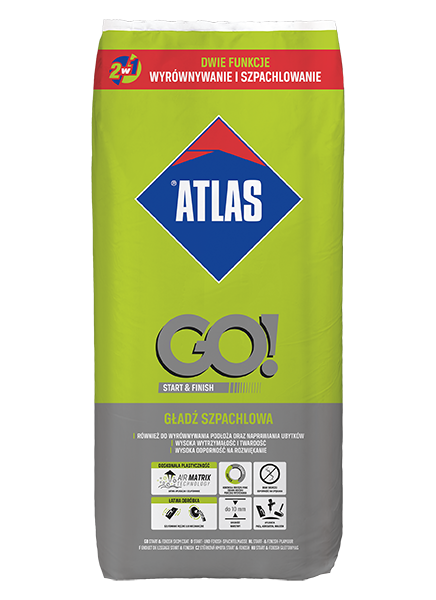 ATLAS GO!  FOIL 20kg bag - Start & Finish skim coat