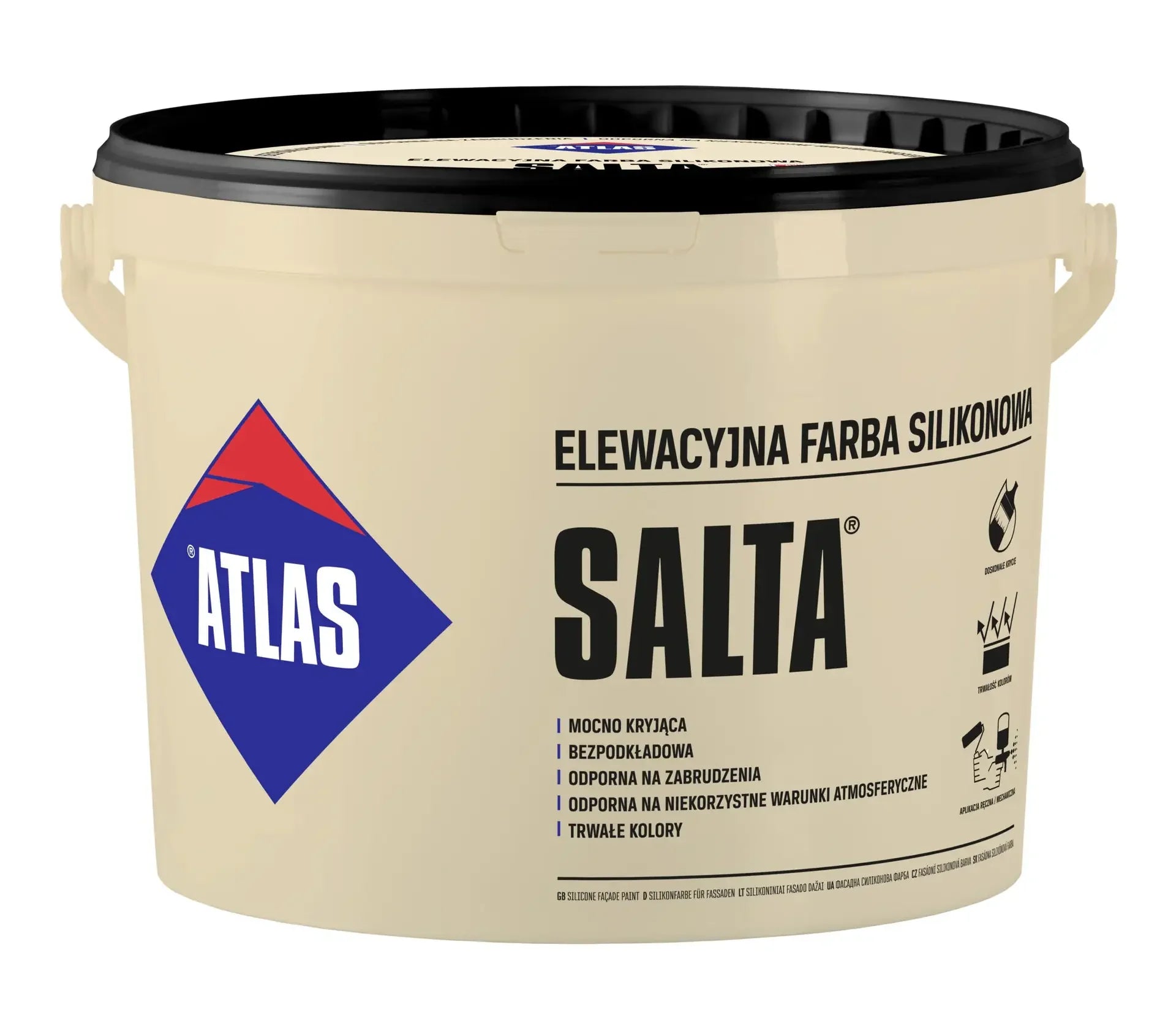 white silicone masonry paint