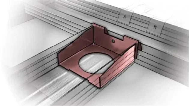 CD60 ONE SIDE CONNECTOR FOR CEILING - Renders World