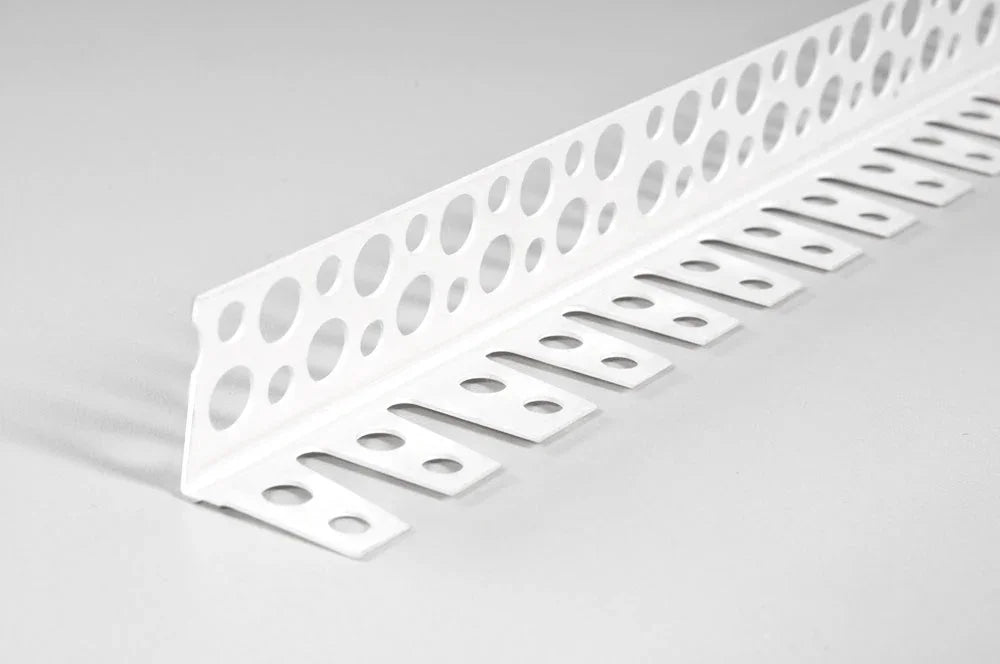 white arched corner bead for curved walls