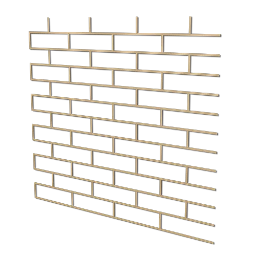 SZABLON VISAGE LONDON BRICK 15 szt./15m2