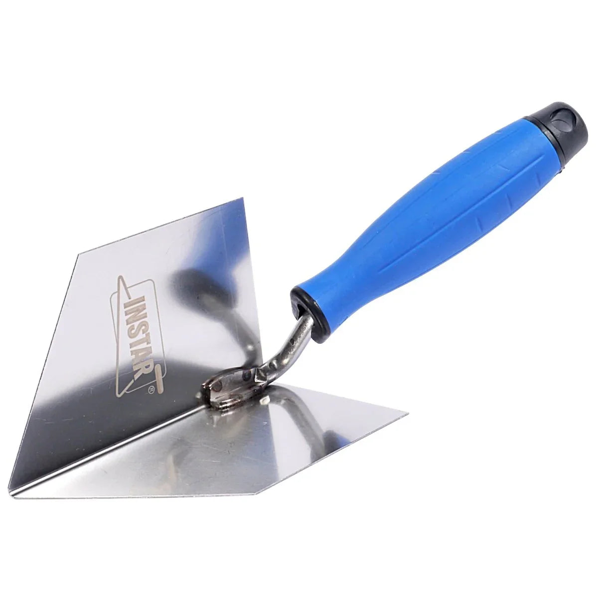 Trowel 120 x 75 mm stainless steel angled internal - Renders World