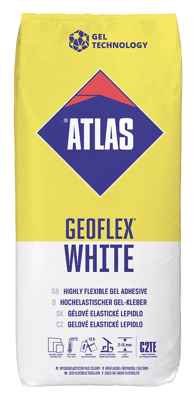 ATLAS GEOFLEX WHITE 25kg - TILE ADHESIVE ATLAS GEOFLEX WHITE 25kg - TILE ADHESIVE